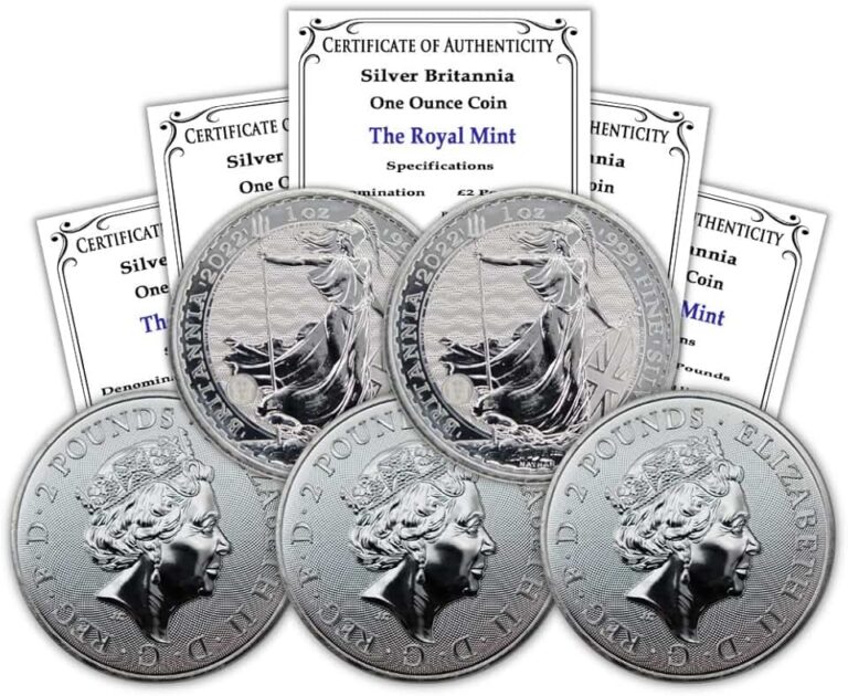 1 oz Silver Britannia Coins