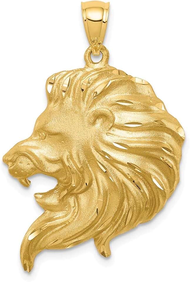 14k Gold Lion Pendant