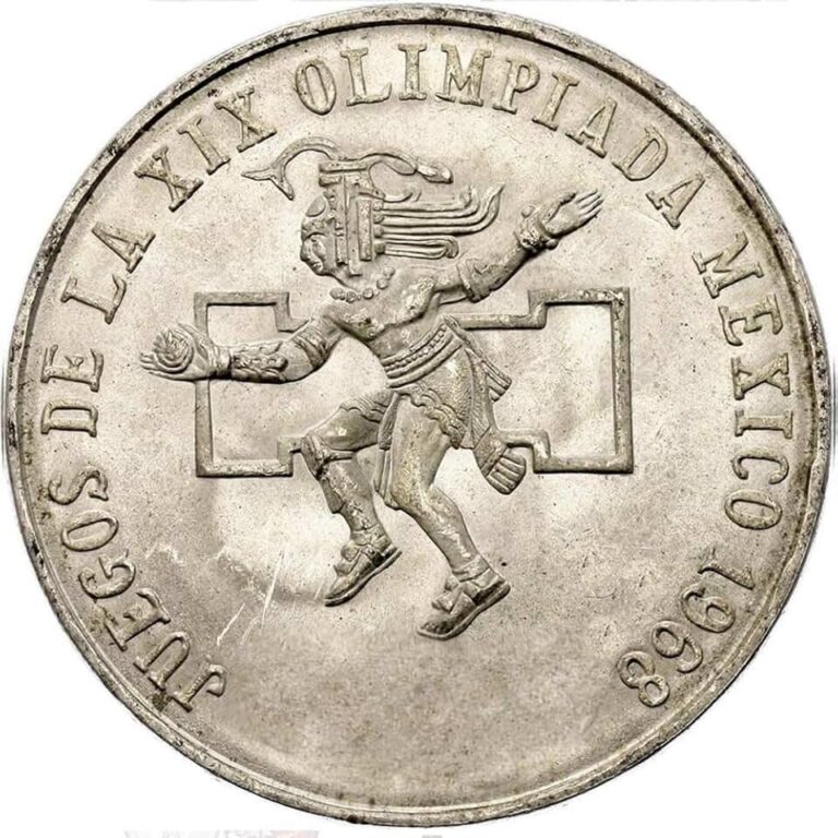 1968 Mexico 25 Peso Silver