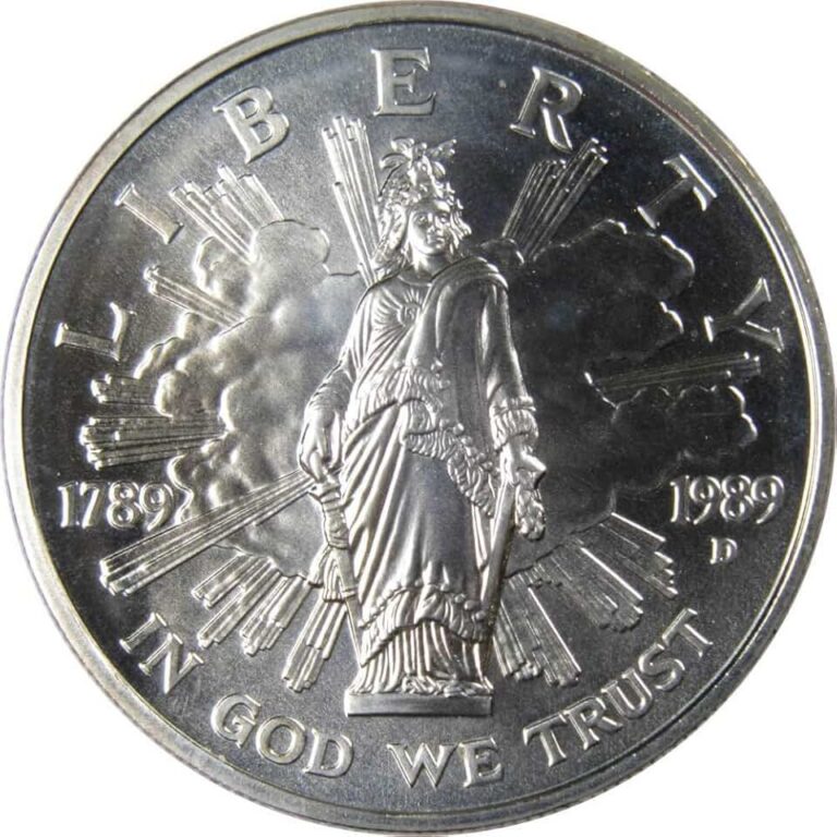 1989 Congress Silver Dollar