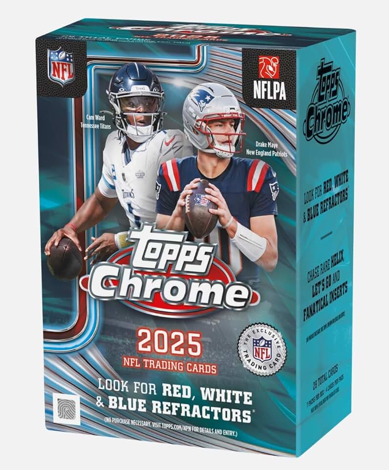 2025 Topps Chrome Football Blaster