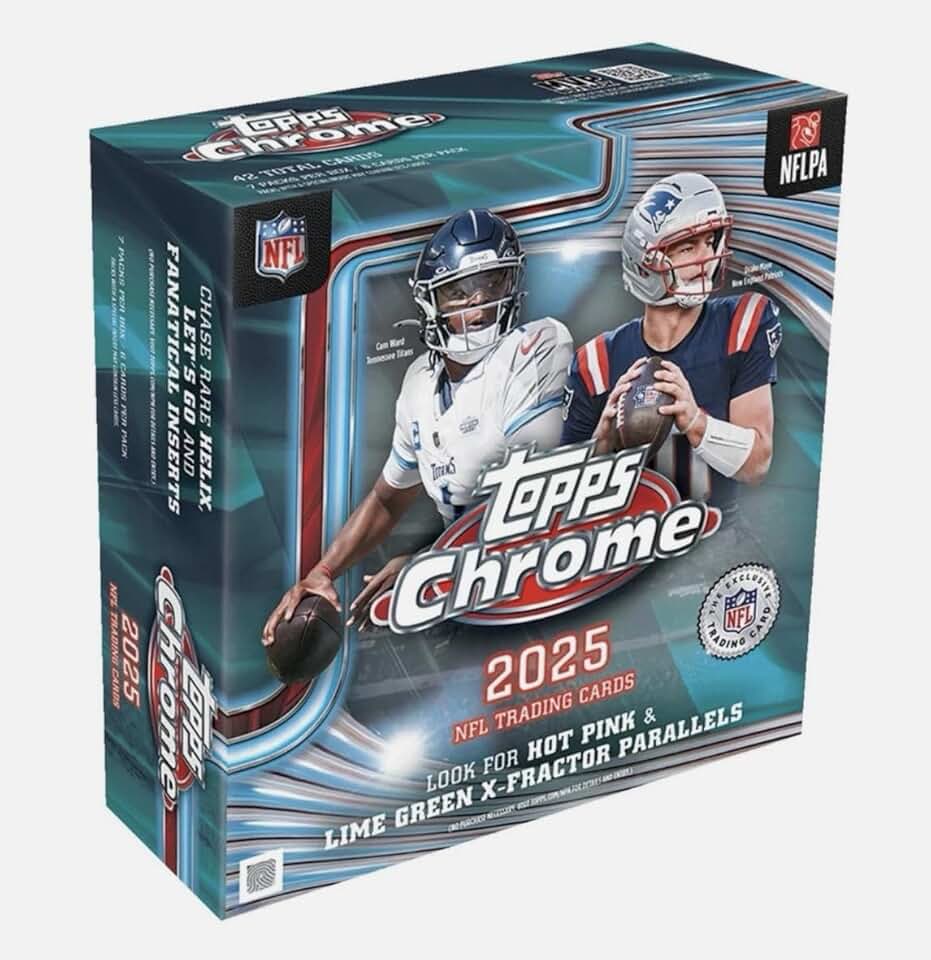 2025 Topps Chrome Football Mega Box