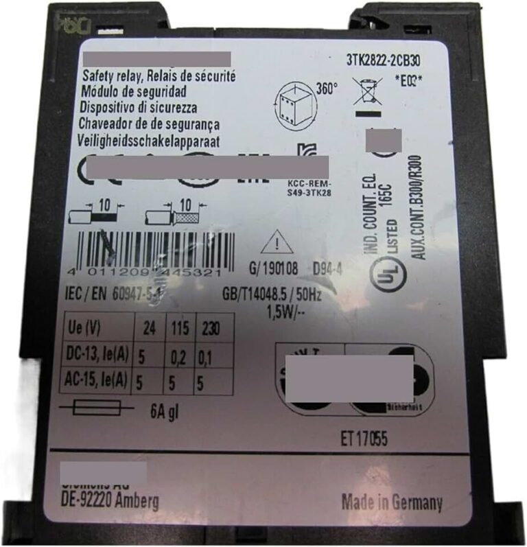 3TK2822-2CB30 24V Safety Relay Module Review: Essential for Industrial & Home Safety