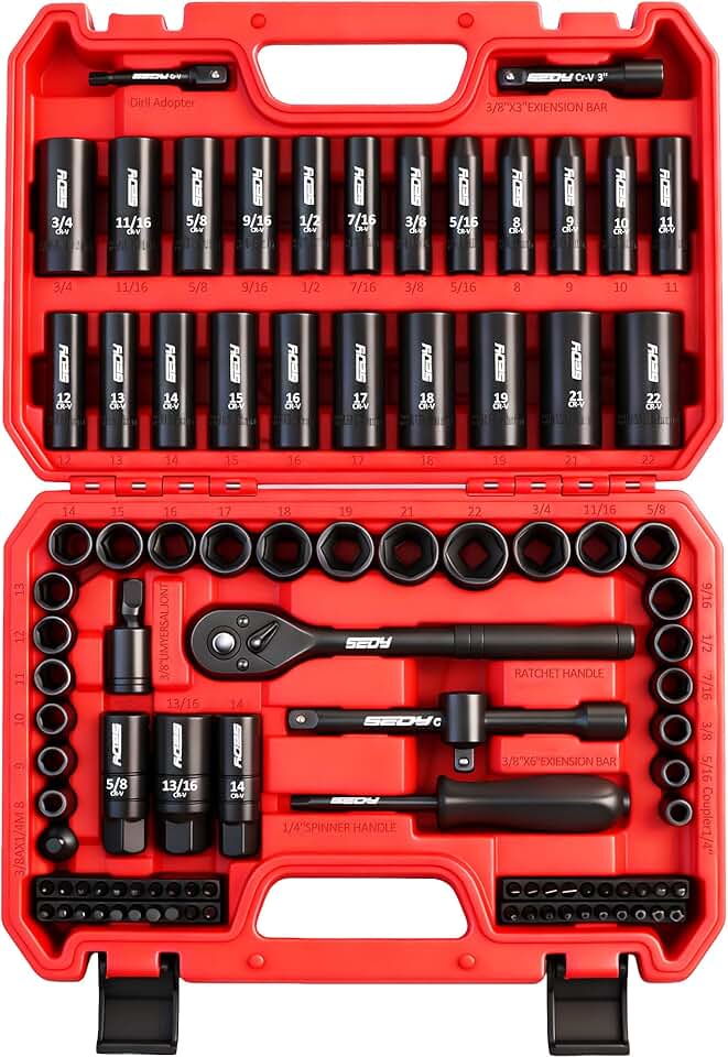 96-Piece Impact Socket Set