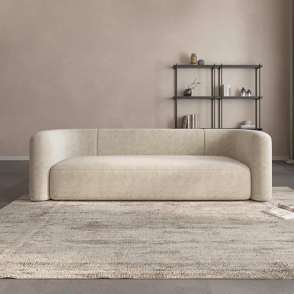 Acanva Velvet Sofa