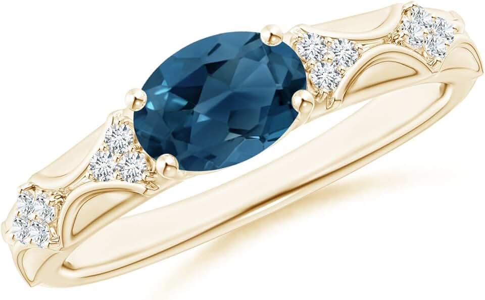 Angara London Blue Topaz Ring