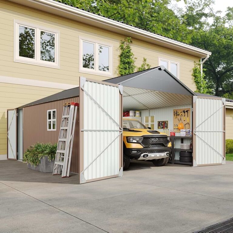 Aoxun 12x20x9.3 FT Metal Storage Shed Review: Your Ultimate All-Weather Outdoor Garage Solution?