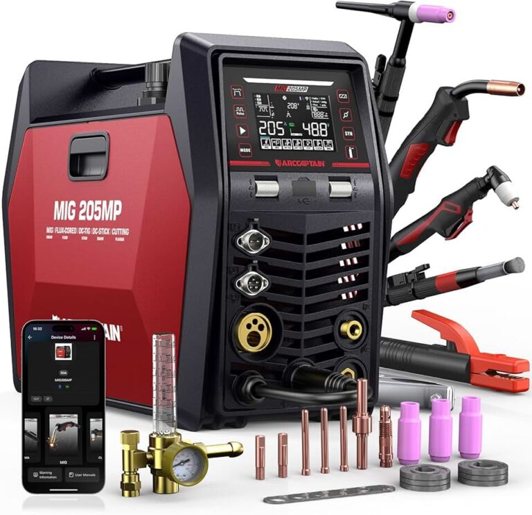 ARCCAPTAIN MIG205MP Review: The Ultimate 9-in-1 Multiprocess Welder with App Control for Every Project?