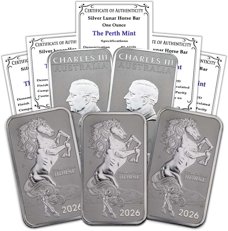 Australian Silver Horse Bars