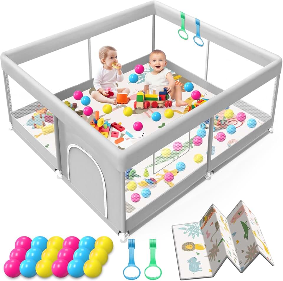 Baby Playpen with Mat