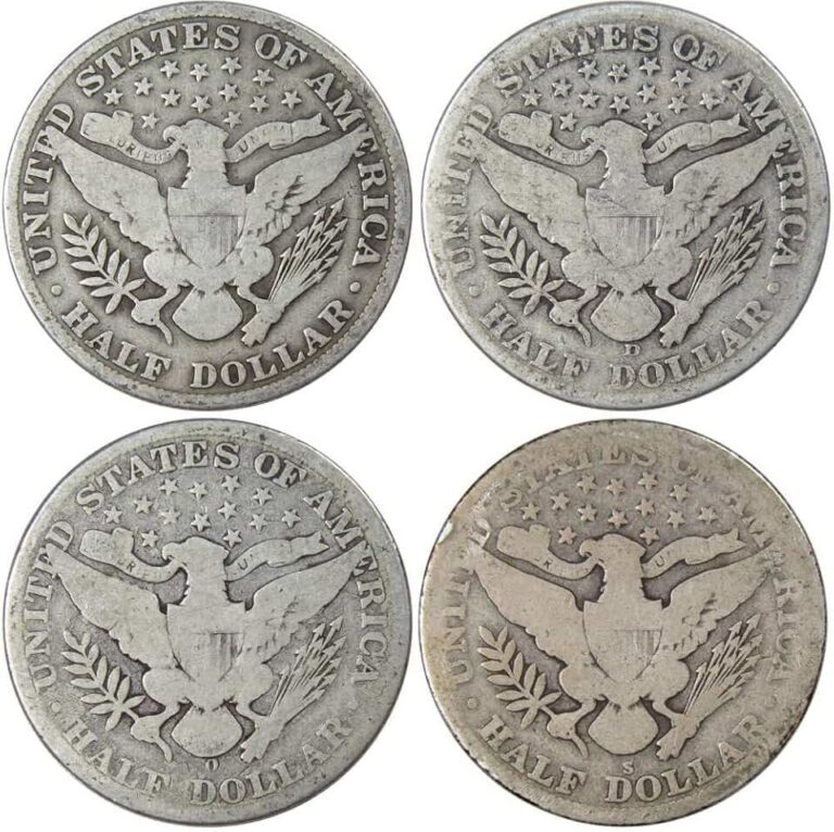 Barber Silver Half Dollar Set