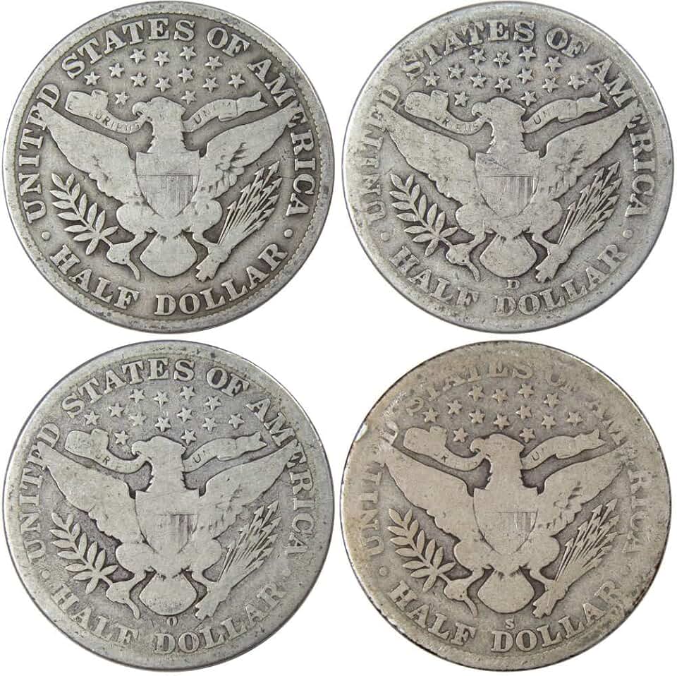 Barber Silver Half Dollar Set
