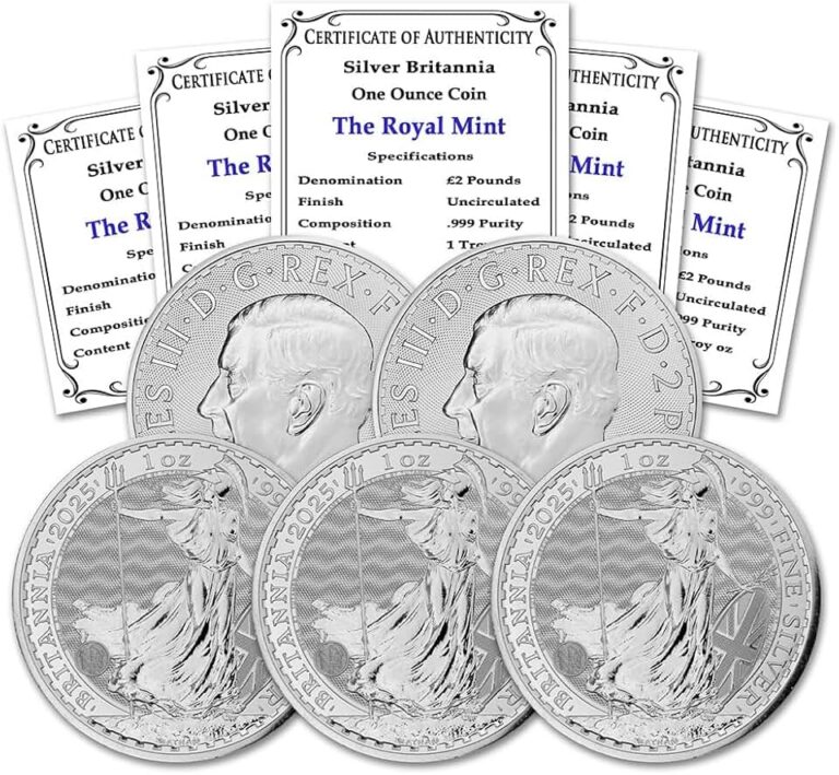 British Silver Britannia Coins