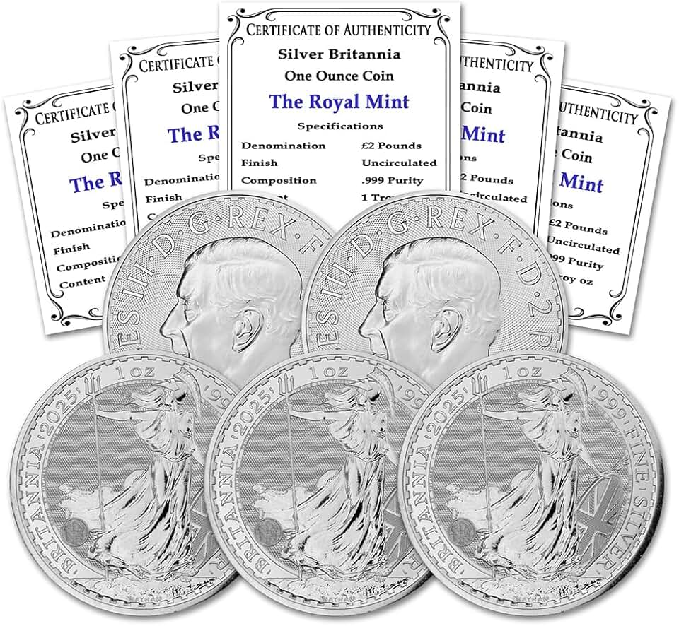 British Silver Britannia Coins