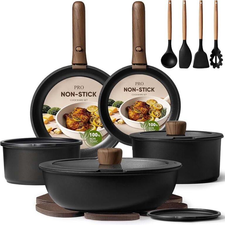 CAROTE 19pcs Pots and Pans
