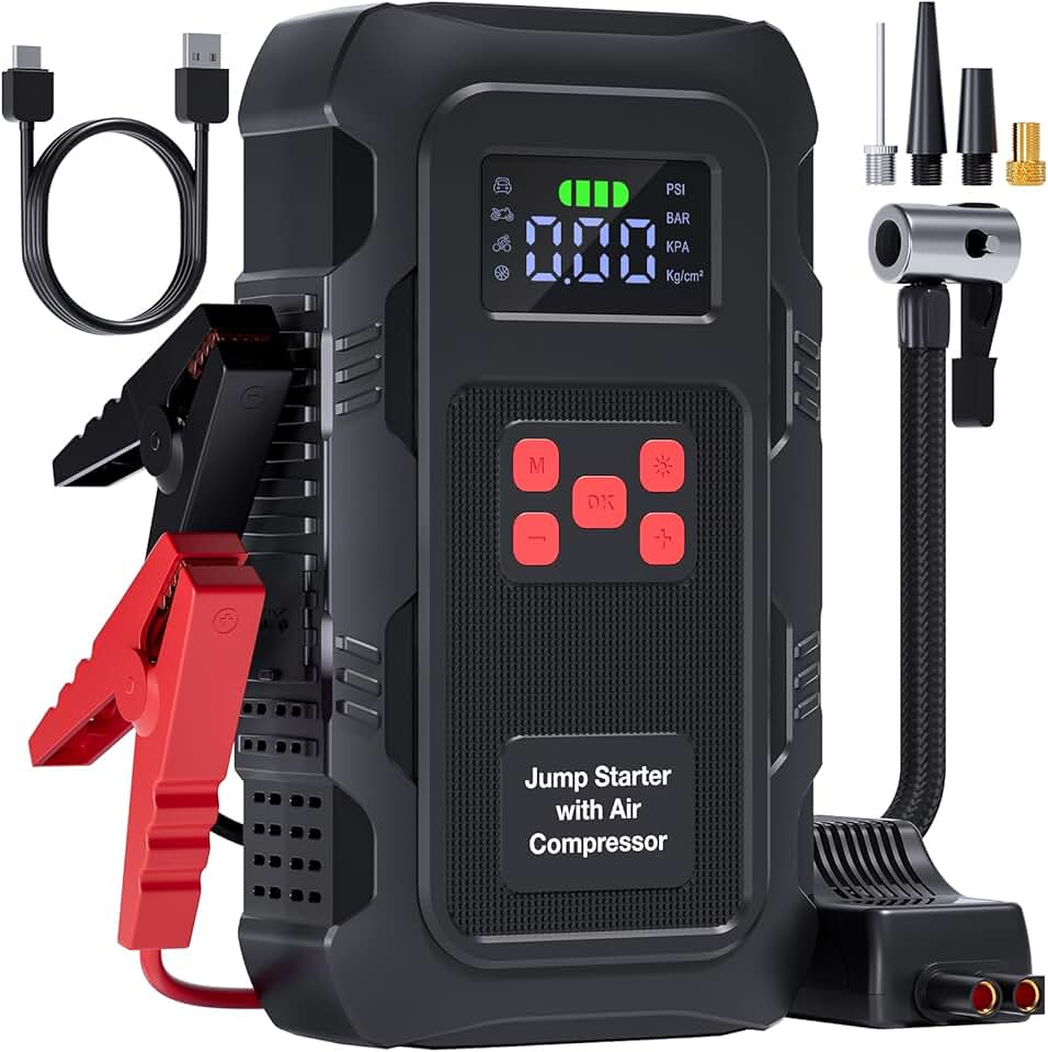 5000A Jump Starter Air Compressor