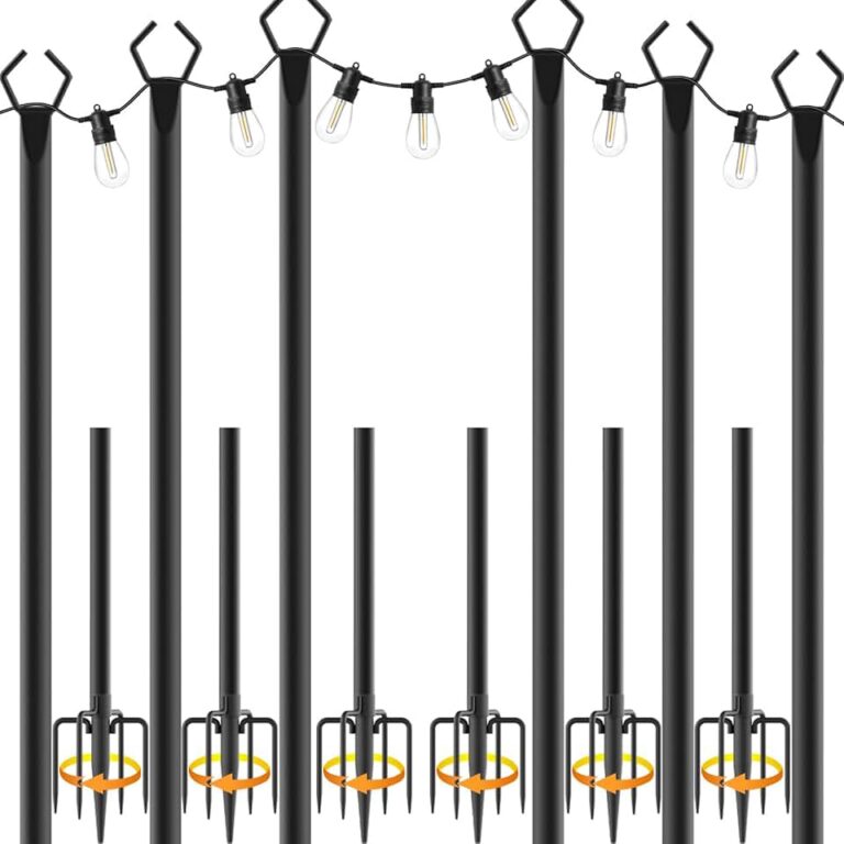 Heavy Duty String Light Poles