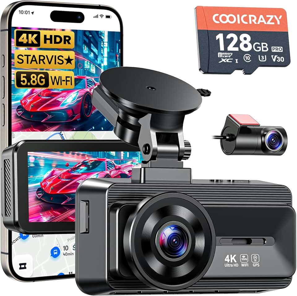 Coolcrazy 4K Dash Cam