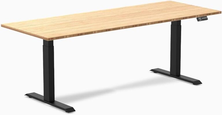 Desky Dual Light Bamboo Desk Review: The Ultimate 80×30 Electric Standing Workstation for Your Home Office!