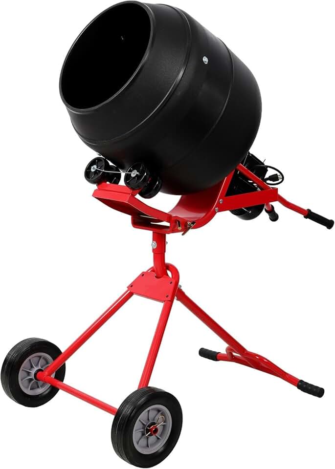 DIY & Pro-Ready: Unpacking the Heavy-Duty 4.0 CUFT Electric Concrete Mixer with Wheeled Steel Frame