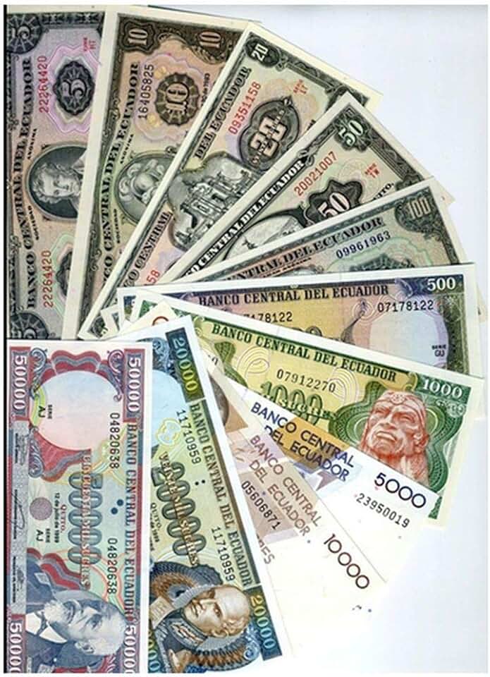 EC 1988 Ecuador Banknotes