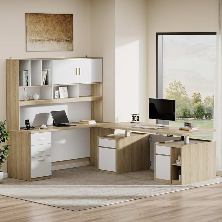 Executive Upgrade: My Honest Review of the 71” Dual-Workstation Standing Desk with Hutch