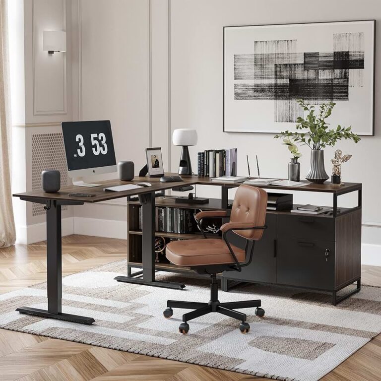 FEZIBO L Shaped Standing Desk Review: The Ultimate Ergonomic Workspace for Productivity & Storage