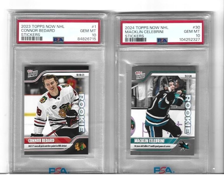 Bedard Celebrini Rookie Cards