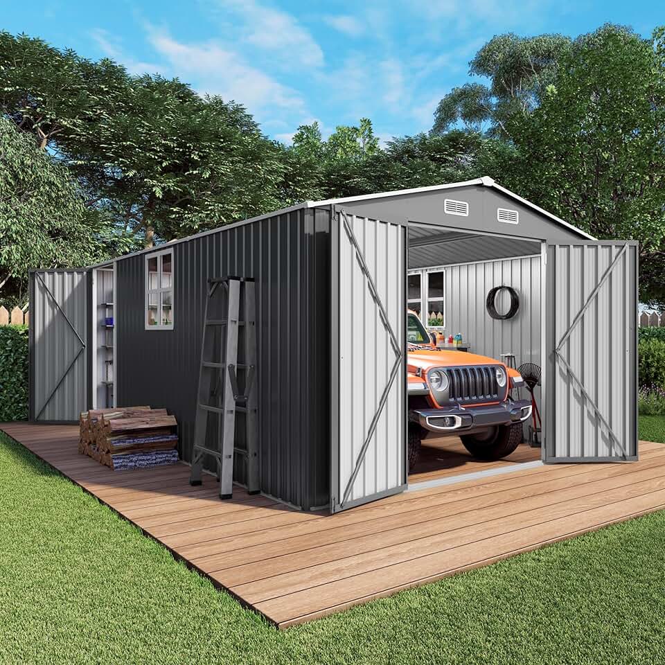 Galvanized Storage Shed