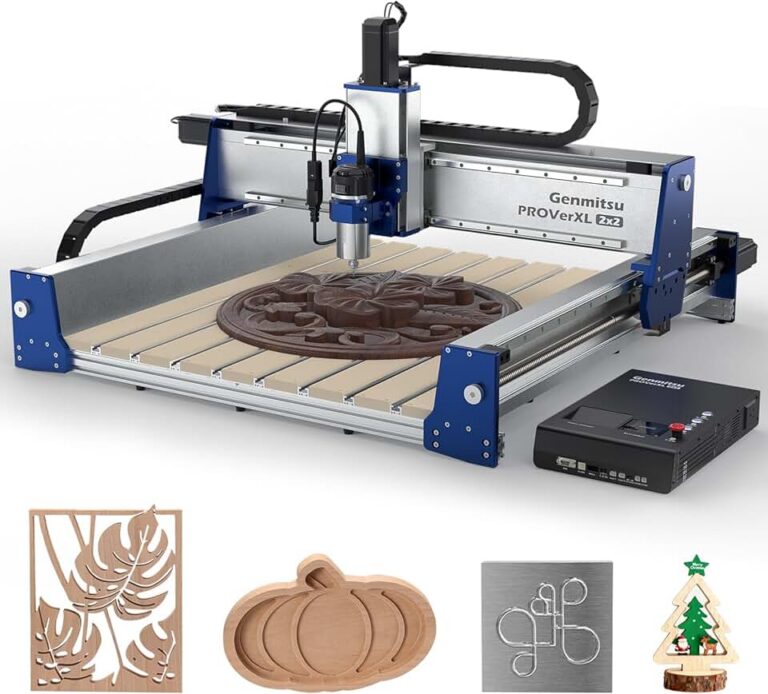Genmitsu PROVerXL 2X2 CNC Router Review: Is This 2×2 Machine Worth It for Wood & Metal Carving?