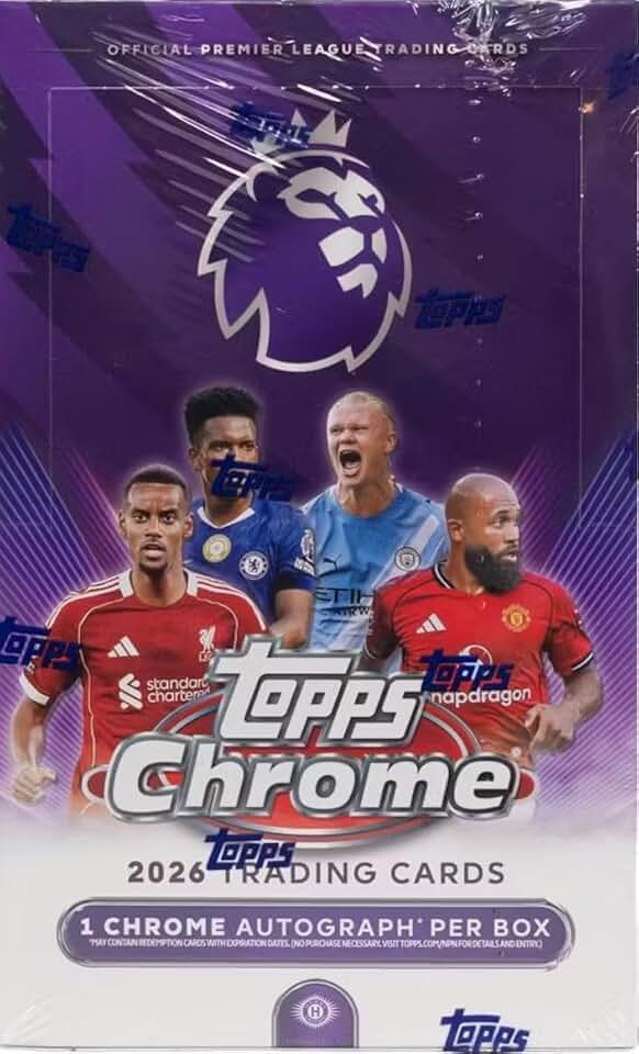 2026 Topps Chrome EPL Hobby Box