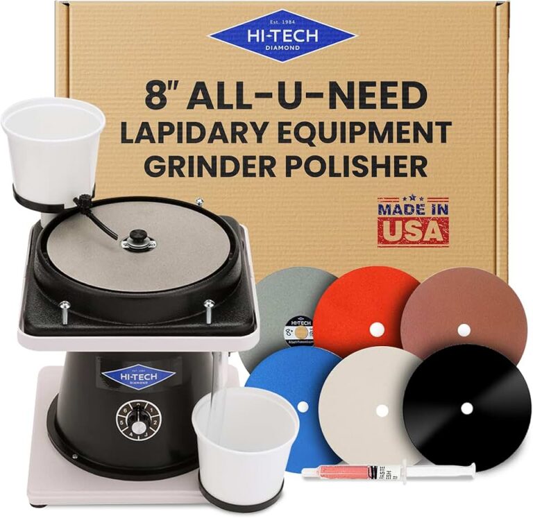 Hi-Tech Diamond 8″ All-U-Need Review: Your Ultimate Lapidary Machine for Rock Polishing & Gemstone Shaping?