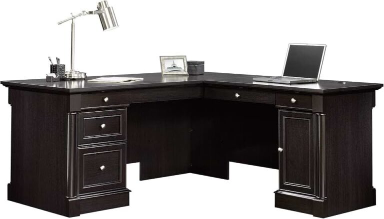 Honest Review: Sauder Palladia L-Shaped Desk – Your Ultimate Wind Oak Home Office Upgrade?