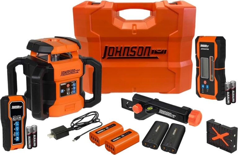 Johnson Level JRT300-RDHV-K Self-Leveling Red Rotary Laser Kit Review: Precision for Pros?