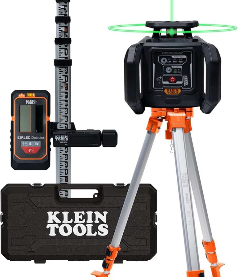 Klein Tools 93RLS Green Rotary Laser Level Kit Review: Precision & Power for Professionals!