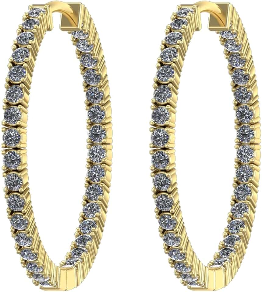 Lab Grown Diamond Hoops