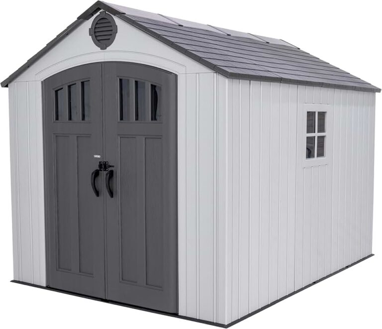 Lifetime 8×10 Resin Storage Shed Review: The Ultimate Backyard Organizer!