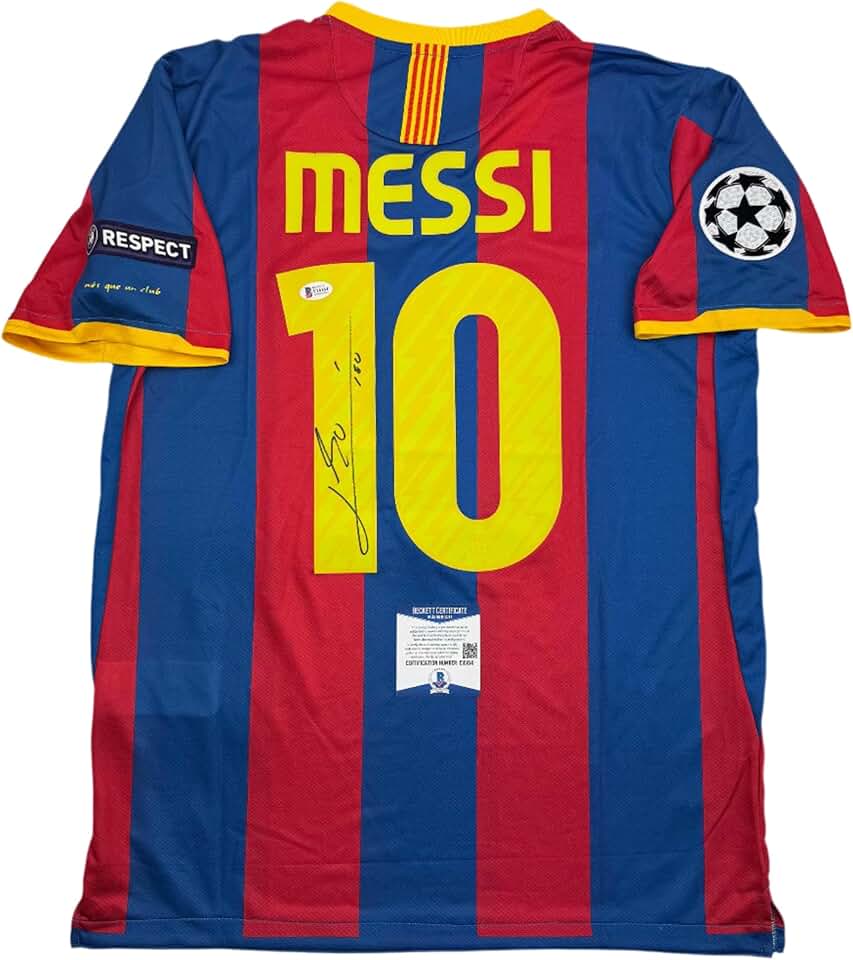 Lionel Messi Signed Jersey
