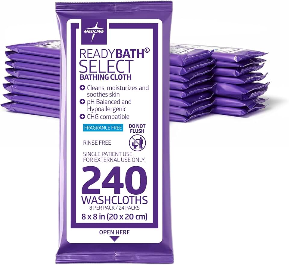 Medline Readybath Wipes