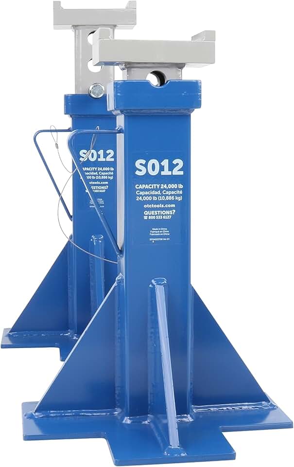 OTC S012 12-Ton Heavy Duty Steel Jack Stands (Pair) – Made in USA Review