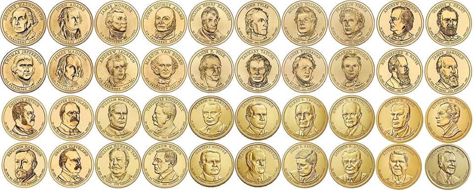 Presidential Dollar Coin Set