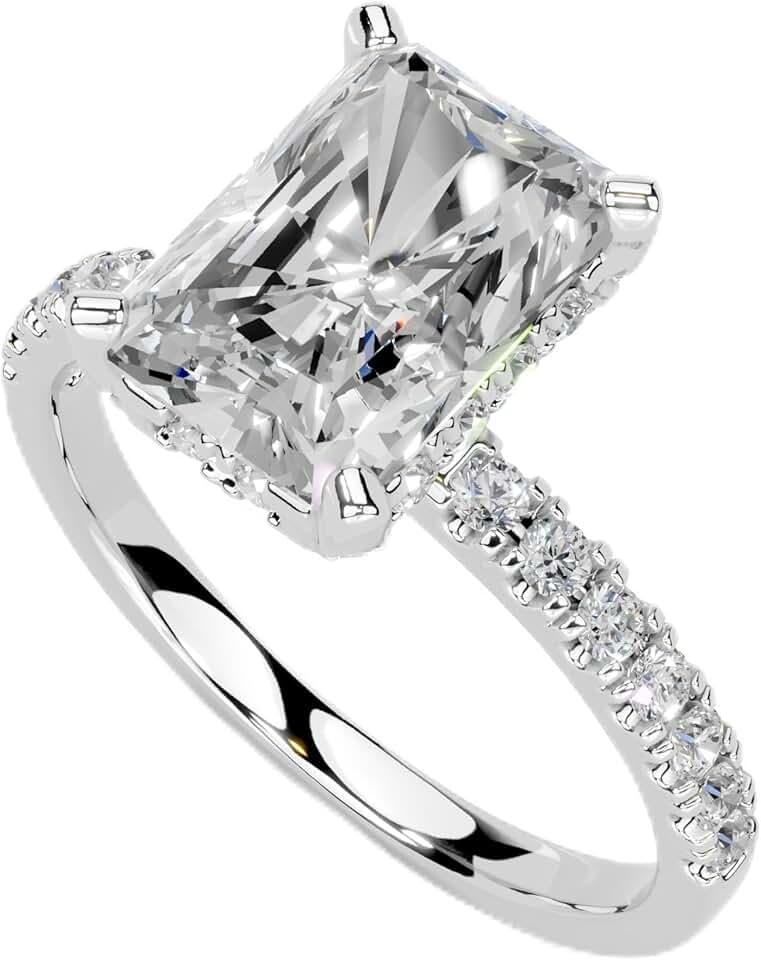 Radiant Lab Diamond Ring