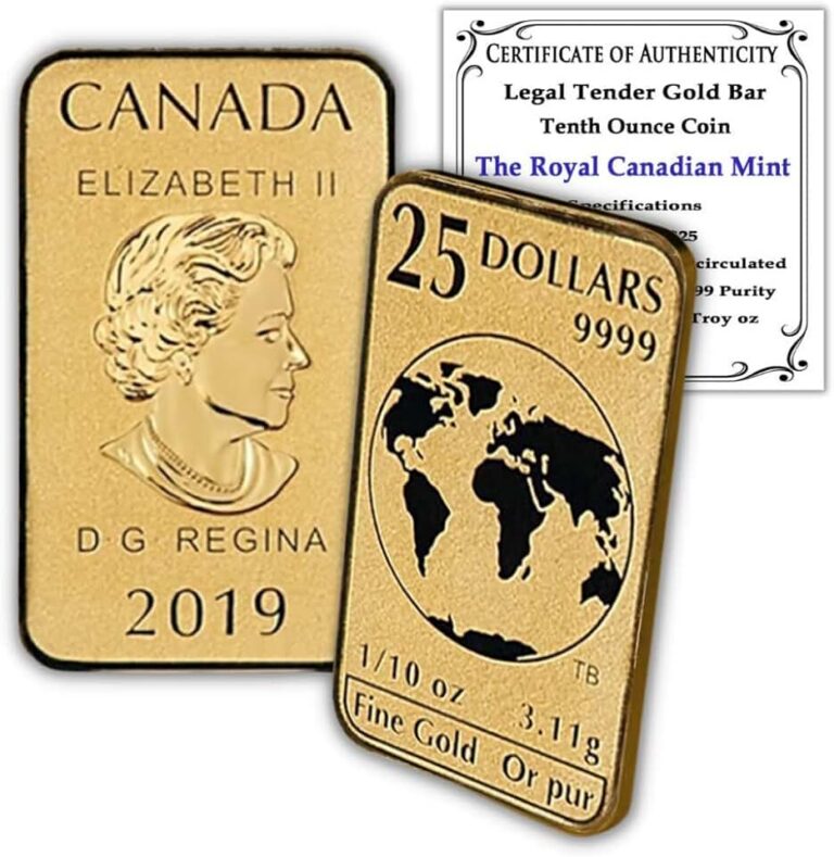 RCM Gold Bar Coin