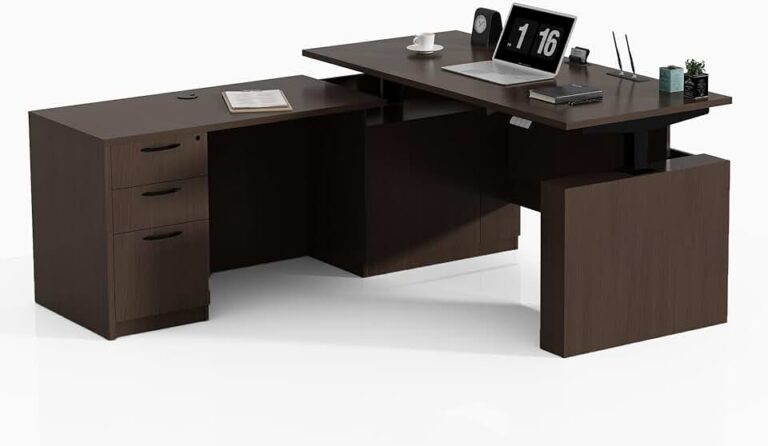 Review: The 66.93” L Shaped Executive Standing Desk – Your Ultimate Sit-Stand Workstation Upgrade