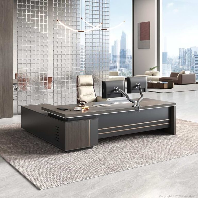 Review: The Ultimate 94″ L-Shaped Executive Desk with Power Hub – Is It Your Next Office Upgrade?