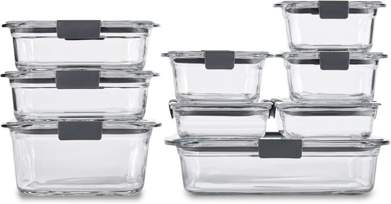 Rubbermaid Brilliance Glass Containers