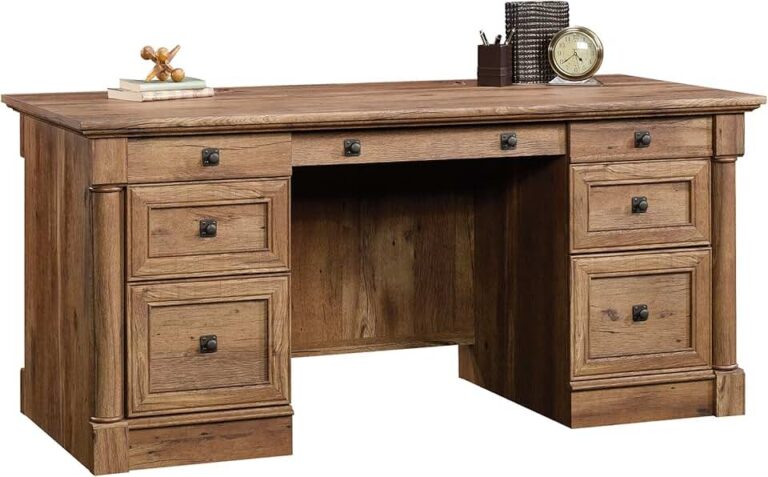 Sauder Palladia Executive Desk Review: Is This Vintage Oak Desk Your Next Home Office Upgrade?