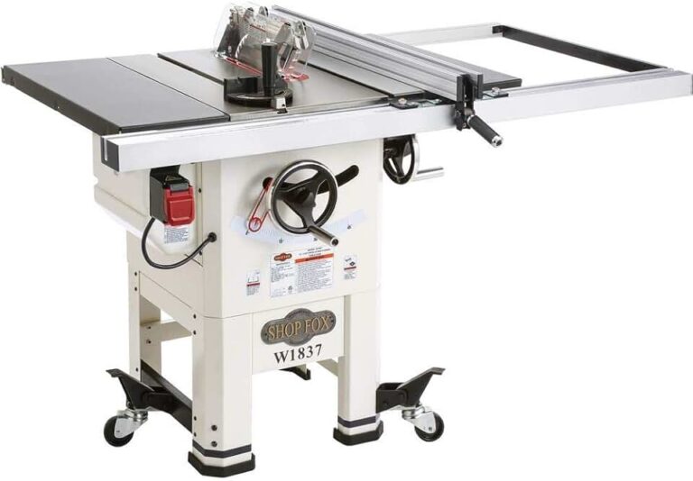 Shop Fox W1837 10″ 2 HP Hybrid Table Saw Review: Is It Right For Your Workshop?