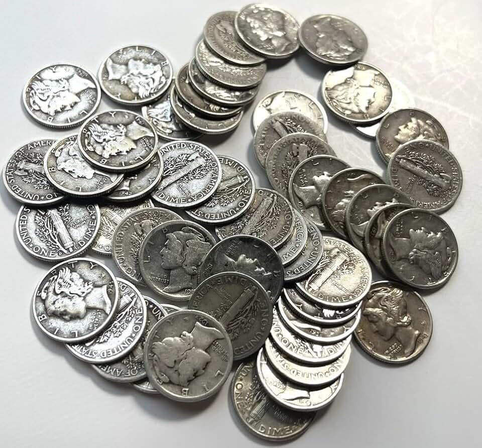 Silver Dimes Roll
