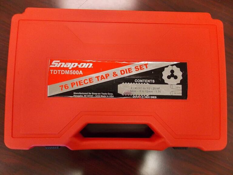 Snap-On Tap and Die Set 76 Piece Metric & SAE Review: Is This The Ultimate Threading Solution for Pros?